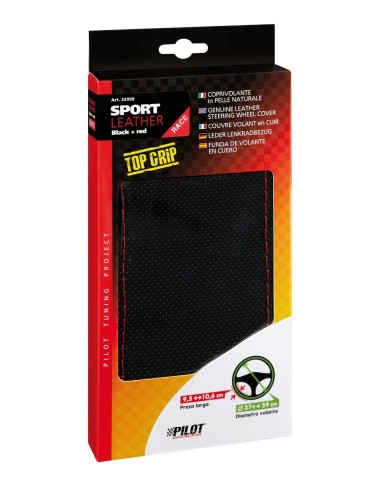 -CVOLANTE PELLE NERO --SPORT-- 37-39CM CUCIT.ROSSO