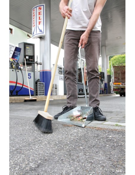 SCOPA INDUSTRIALE CM 28 LEGNO CON FORO A VITE ITAL