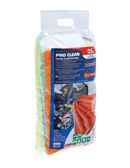 -PANNI--PRO-CLEAN--MICROF.0,5KG. MISURE+COLORI ASS