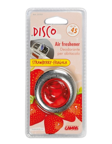 PROFUMATORE PER AUTO DISCO FRAGOLA