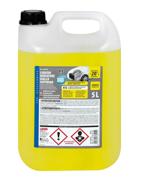 LIQUIDO RADIATORE-GIALLO-5 LT PRONTO (-20 C) TANIC