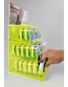 DISPLAY ACRILICO 9 SLOT PER ACCESSORI --ESSENTIALS 2