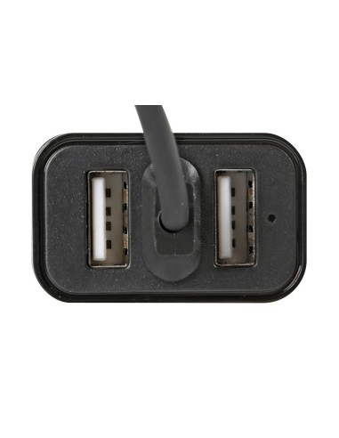 DOPPIA PRESA USB + CAVO MICRO USB CON RICARICA VEL