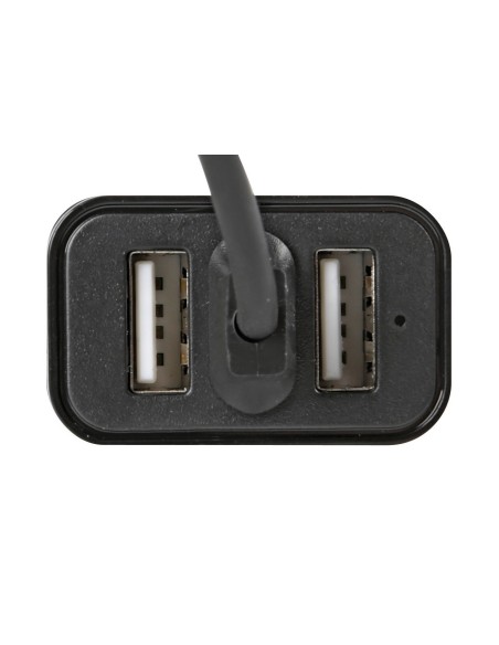 DOPPIA PRESA USB + CAVO MICRO USB CON RICARICA VEL