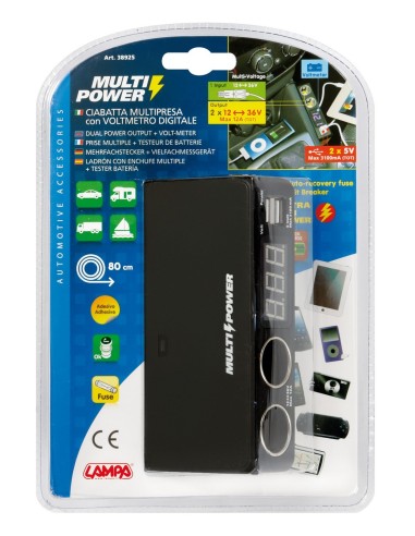 DASHBOARD 12-36VOLT MULTI POWER STATION 180W