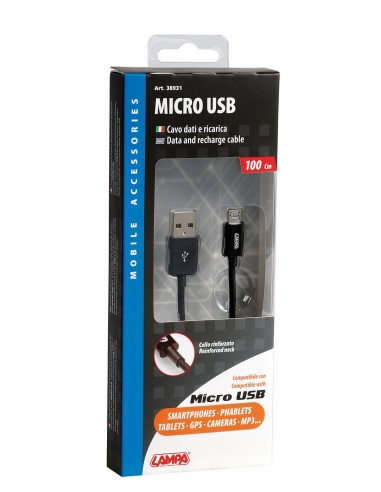 CAVO RICARICA MICRO USB 1M