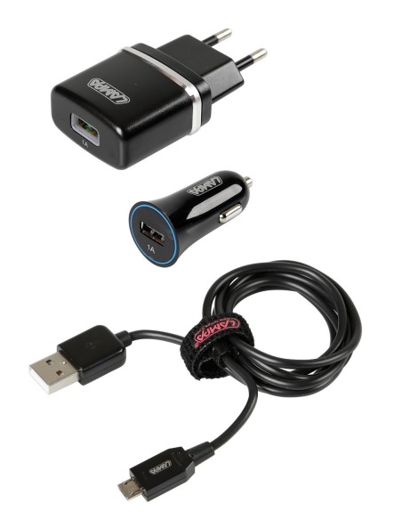 KIT RICARICA MICRO-USB 12/24V+230V
