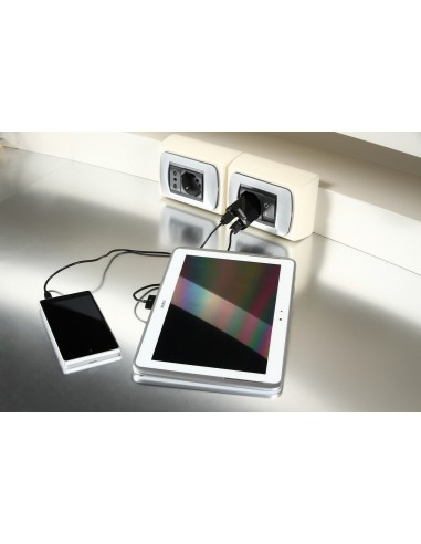 DOPPIA PRESA USB DA RETE 2100MA