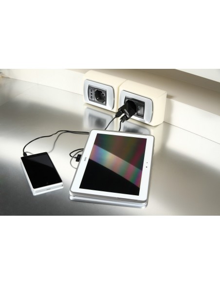 DOPPIA PRESA USB DA RETE 2100MA