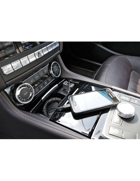 SLIM USB-EVO DOPPIA PRESA USB + CAVO RICARICA MICR