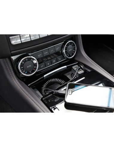 SLIM USB-EVO DOPPIA PRESA USB + CAVO RICARICA MICR