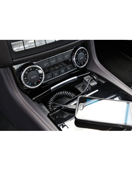 SLIM USB-EVO DOPPIA PRESA USB + CAVO RICARICA MICR