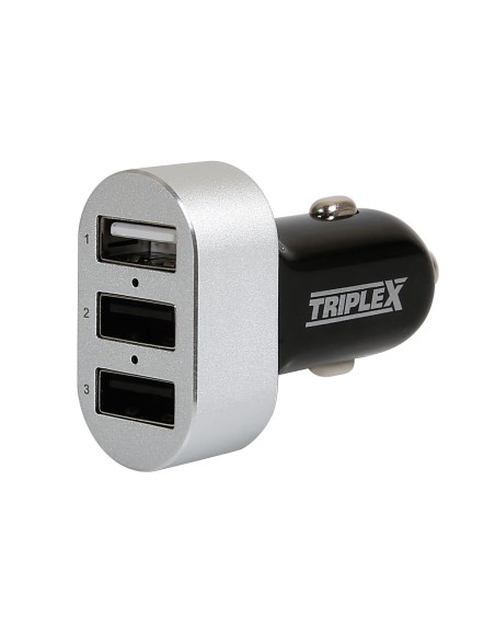 TRIPLEX TRIPLA PRESA USB 4.5A 12/24V