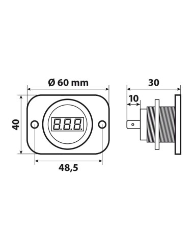 -VOLTIMETRO DIGITALE PER SERIE PRESE --EXT---