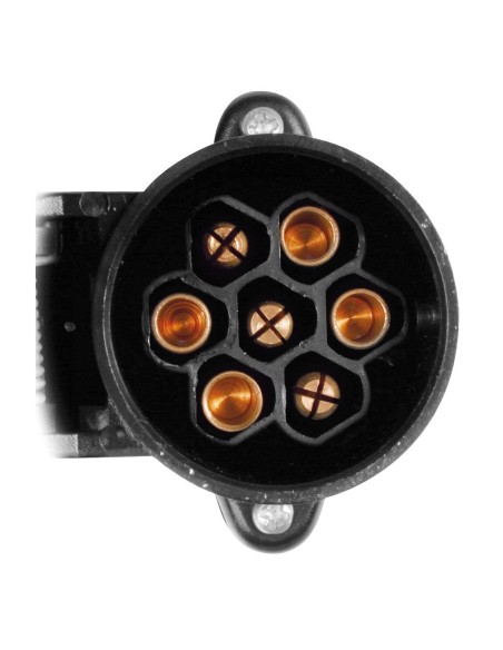 ADATTATORE 13 POLI MASCHIO  in poi  7 POLI FEMMINA CON 40