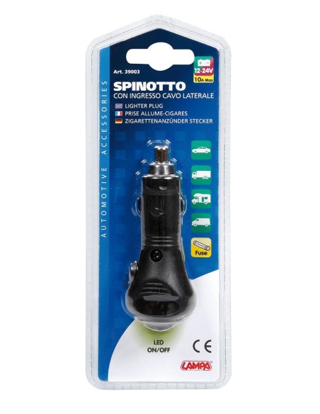 SPINOTTO 12/24V CON CAVO 90