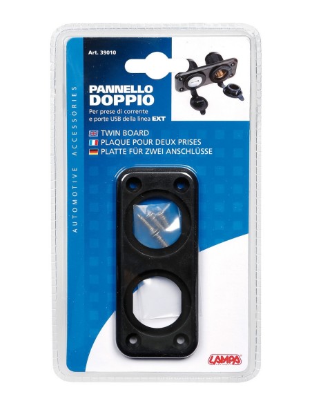 PANNELLO DOPPIO PER PRESE SERIE EXT