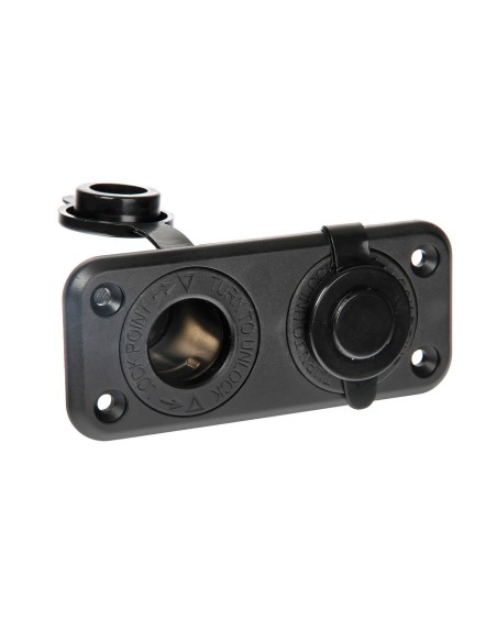 -DOPPIA PRESA DI CORRENTE--EXT2 12/24V IMPERMEABIL