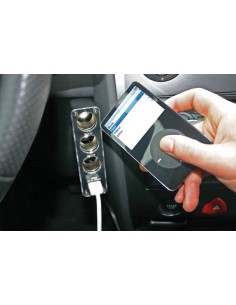 PLAFONIERA DUO-4 3PRESE+1USB 12/24V 2