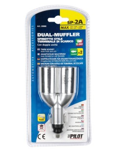 -SPINOTTO 12/24V DOPPIA PRESA --PILOT--- 2