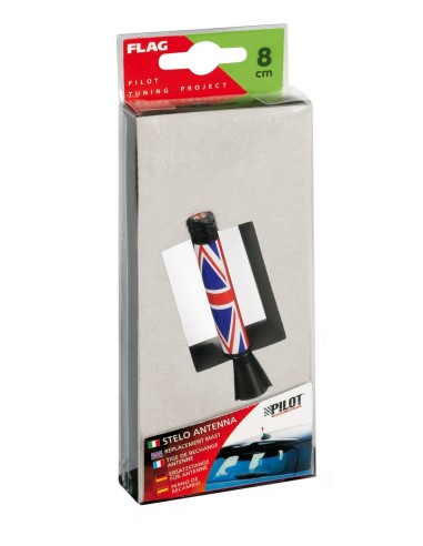 -STELO ANTENNA --FLAG-- 8CM UK-