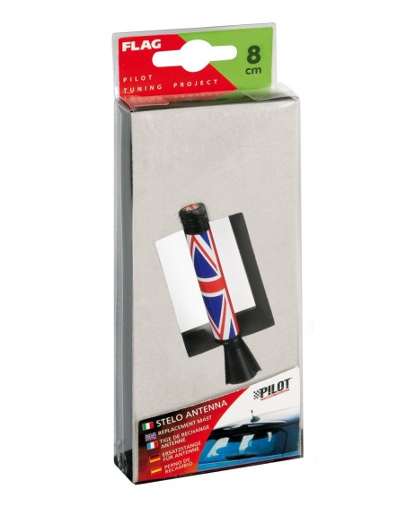 -STELO ANTENNA --FLAG-- 8CM UK-