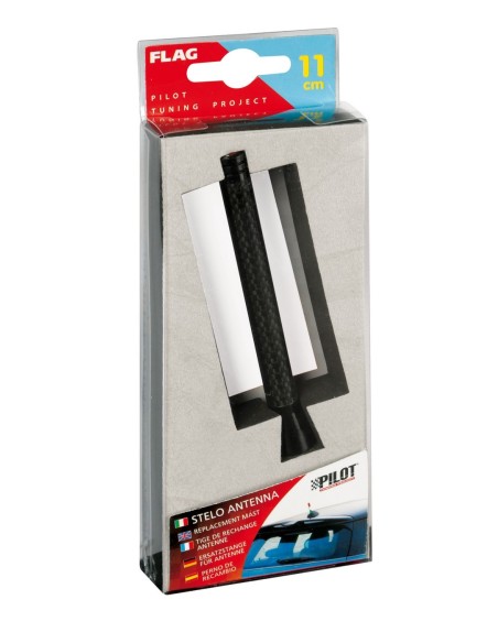 -STELO ANTENNA --FLAG-- 11CM CARBON FIBER-