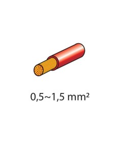 KIT 20 CAPICORDA PIATTI ROSSI MISURA: 2,8 X 0,5MM 2