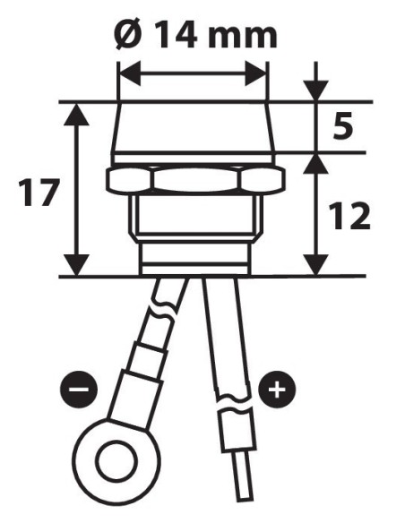 LED AD INCASSO 12/24V BLU