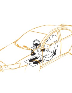 KIT 5 PEZZI AUTO PULITA COPRIVOLANTE+COPRISEDILE+T 2