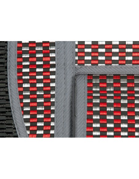 -SCHIENALE --FRESCO-SPORT-- GRIGIO+ROSSO-