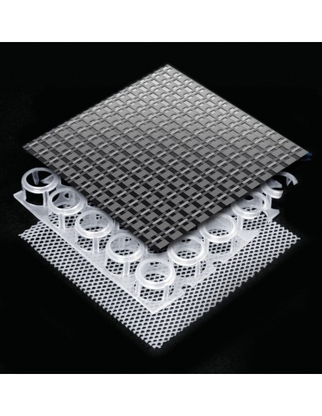 -SCHIENALE VENTILATO --BREEZE-- C/MOLLE ANTRACITE-