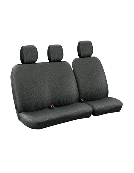 -SET FODERE FURGONE--1--DOTS-- NERO+GRIGIO-