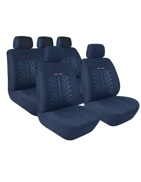 -SET FODERA --ROAD-TRACK-- BLU COORDINATA-