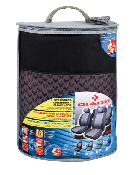 -SET FODERE --DIAGO-- NERO-