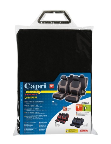 -SET FODERA COORDINATA --CAPRI-- ROSSO-