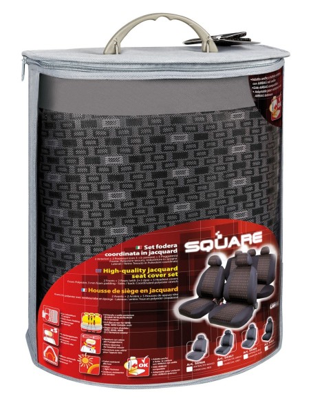 -SET FODERE --SQUARE-- GRIGIO-