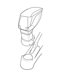 ATTACCO BRACCIOLO KIA PICANT 05/04 in poi  -NERO-