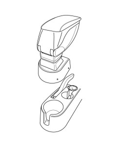 ATTACCO BRACCIOLO KIA RIO 08/05 in poi  -NERO-