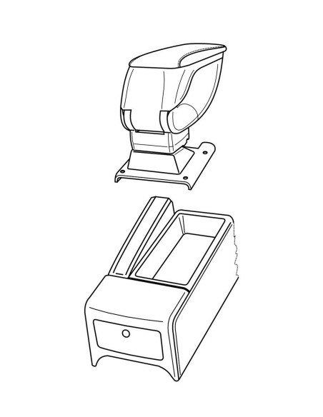 ATTACCO BRACCIOLO OPEL VECTR 04/02 in poi  -NERO-