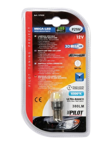 LAMPADA SPECIALE LED TIPO SMD MULTI-CHIP P21W-12V