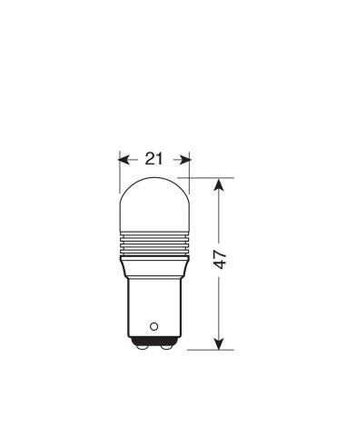 LAMPADA SPECIALE LED TIPO SMD MULTI-CHIP P21/5W 12