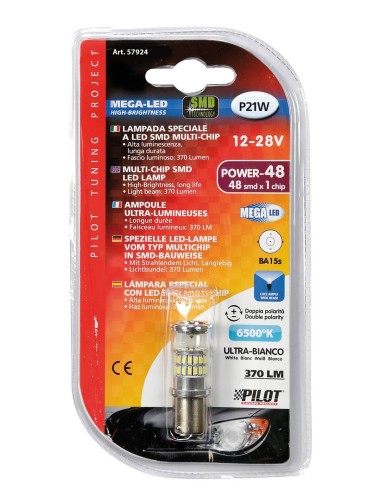 LAMPADA SPECIALE LED TIPO SMD MULTI-CHIP 12V P21W