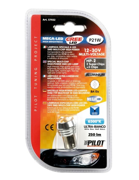 -LAMPADA--MEGA-LED--BA15S 5SMD 2BIG CHIP -