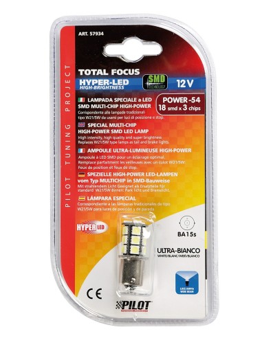 -LAMPADA--HYPER-LED--BA15S 16SMD 3 CHIPS -