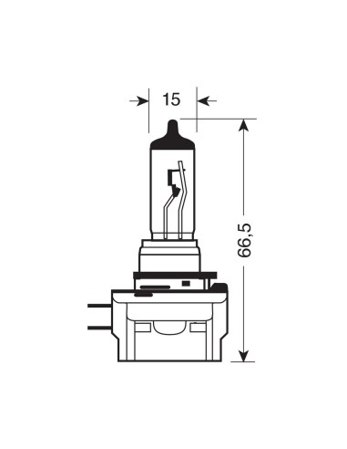 CP.LAMPADE H11B 12V 55W PGJY19-2 --BLUE-XE---