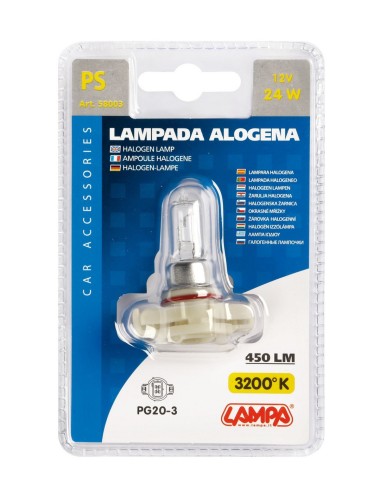 LAMPADA PS24W 12V 24W CLEAR PG20/3 - DOPPIO BLISTE
