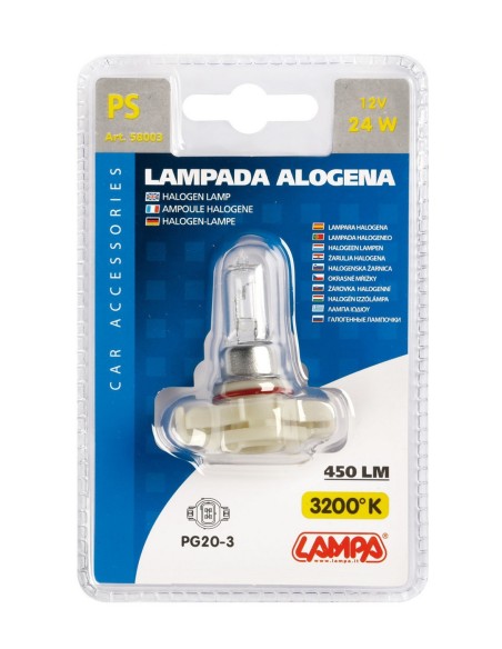 LAMPADA PS24W 12V 24W CLEAR PG20/3 - DOPPIO BLISTE
