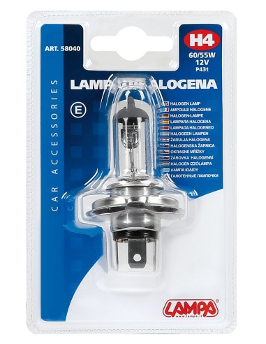 LAMPADA H4 12V 60/55W P43T
