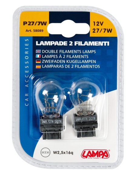 CP.LAMPADE 27/7W W2,5X16Q - P27/7W